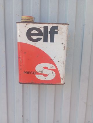 Lata antigua aceite Elf prestiS