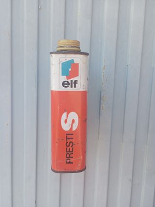 Lata antigua aceite Elf prestiS