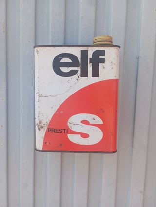 Lata antigua aceite Elf prestiS