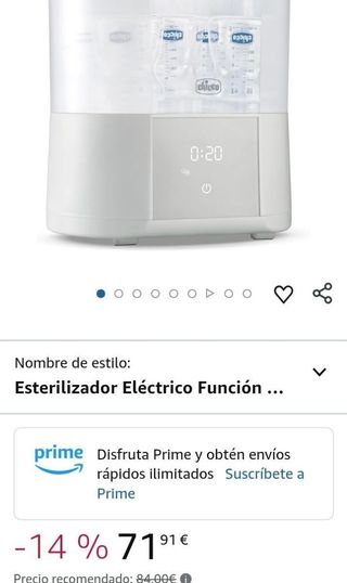 Chicco Esterilizador Eléctrico All in On