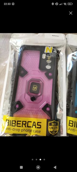 Funda BIBERCAS Rosa/Morada OPPO Reno 6