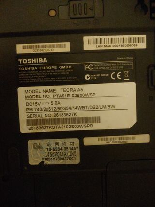 HP Pavilion ZD7000 Toshiba Tecra A5