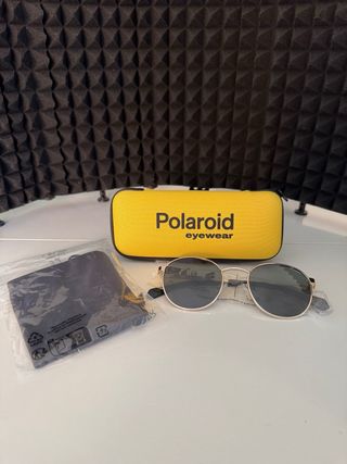 Gafas de sol Polaroid unisex aviador doradas