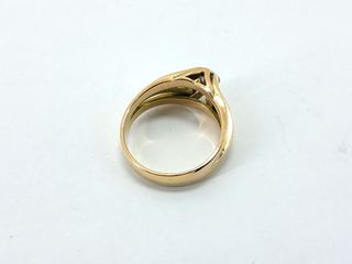 anillo oro 18k con piedra con circonita