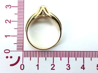 anillo oro 18k con piedra con circonita