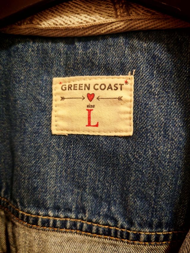 Chaqueta vaquera con capucha GREEN COAST Talla L
