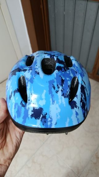 Casco Bici Niño B-PRO Azul Camuflaje