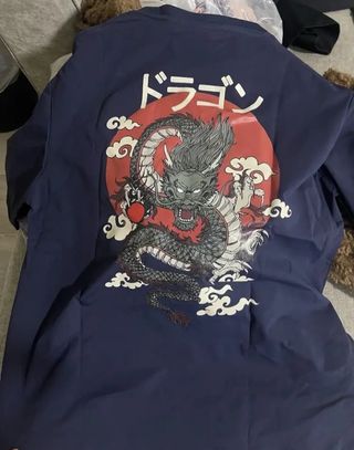 Camiseta manga corta dragón japonés