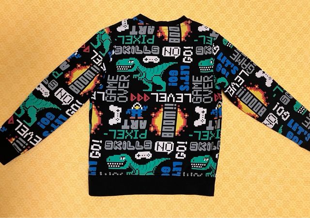 Felpa bambino fantasia videogiochi 7-8 anni