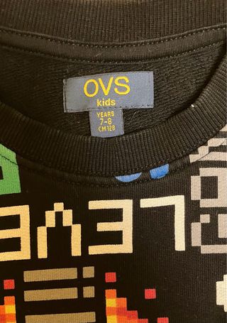 Felpa bambino fantasia videogiochi 7-8 anni