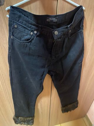 Pantalón vaquero Zara mujer negro