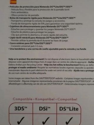 NUEVO. Pack funda + accesorios DS Lite/DSi/3DS
