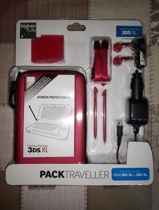 Ofertón.Funda+accesorios 3DS XL, New 3DS XL,DSi XL