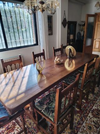 Muebles de roble para merendero