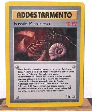 Carta Allenamento Fossile Misterioso