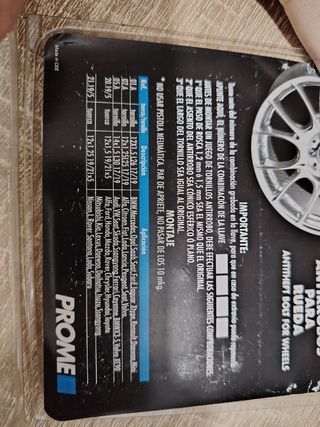 Tornillos Antirrobo Ruedas PROME System Block