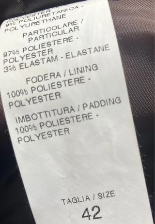 Piumino donna imbottitura poliestere taglia 42