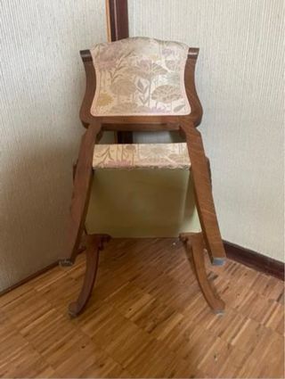 Sillón tocador vintage floral
