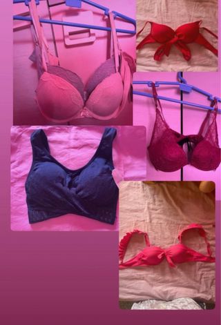 Pack 6 Sujetadores Talla S