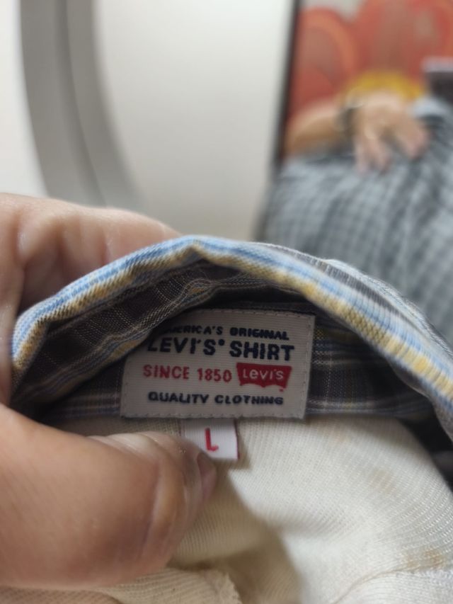 Camisa Levi's cuadros hombre