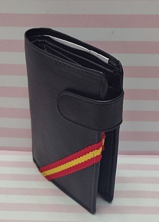 CARTERA MONEDERO PIEL DISEÑO ESPAÑA + REGALO PULSE