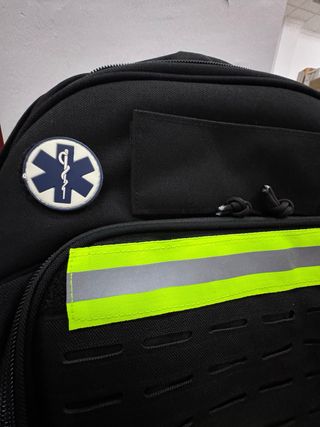 Mochila Táctica de Rescate Negra y Beige