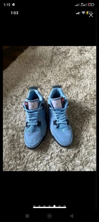 Zapatillas Jordan 4 Talla 42 -- 41  Azul/Gris