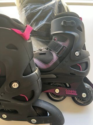 Patines Oxelo Talla 41 Negro/Rosa