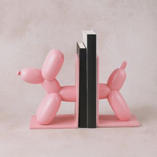 Set ferma libri cane palloncino, stampato in 3D 