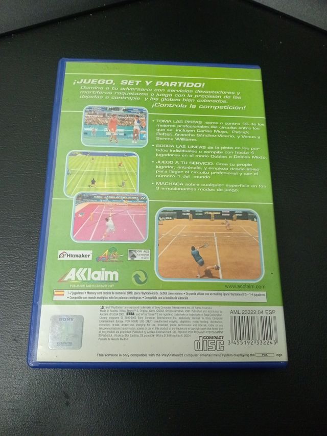 Virtua Tennis 2 - PS2 (Sega)