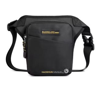 Bolsa de pierna riñonera negra