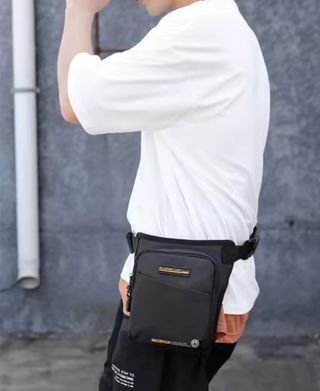Bolsa de pierna riñonera negra