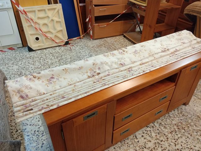 Estores de tela con estampado floral