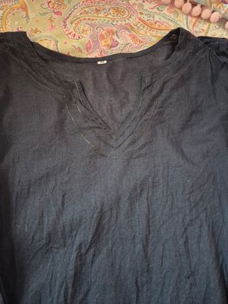 Camiseta negra manga larga Sagariana