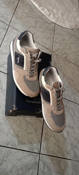 Scarpe Harmont & Blaine Uomo Beige/Blu Tg 41