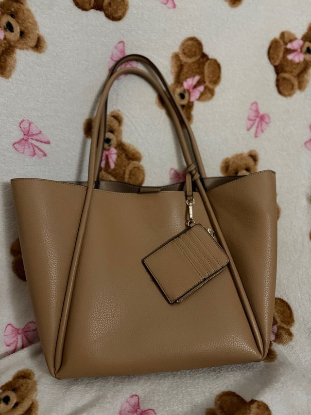 Bolso Parfois beige con monedero
