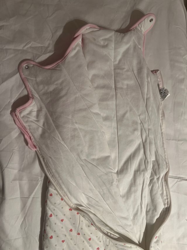 Saco dormir bebé 90cm rosa