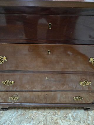 Secreter Estilo Jorge III Madera Caoba