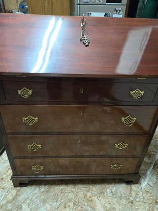 Secreter Estilo Jorge III Madera Caoba