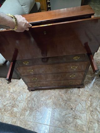 Secreter Estilo Jorge III Madera Caoba