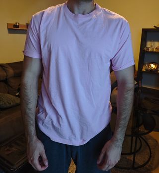 CAMISETA ROSA BERSHKA