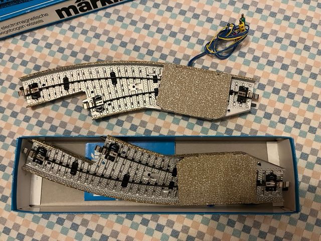 Märklin Coppia Scambi in curva Serie M HO