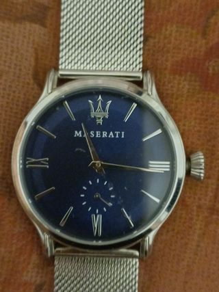 Reloj Maserati Azul y Plateado