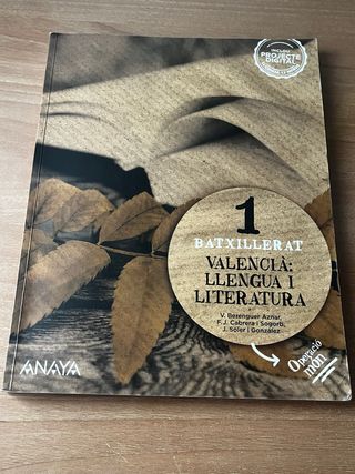 libro valenciano 1 bachillerato
