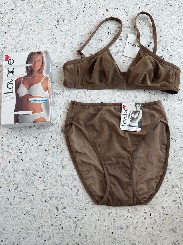 Completo intimo Lovable reggiseno e mutanda tg. 2