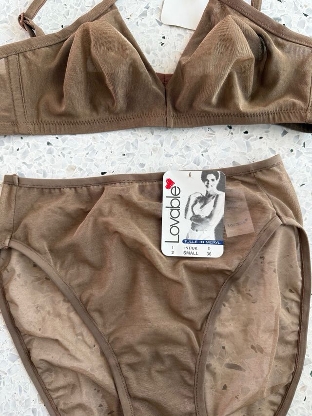 Completo intimo Lovable reggiseno e mutanda tg. 2