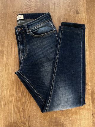 Pantalón Vaquero Hombre Pull&Bear Azul