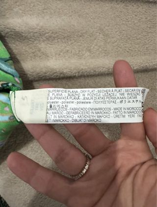 Vestido corto Zara estampado paisley verde