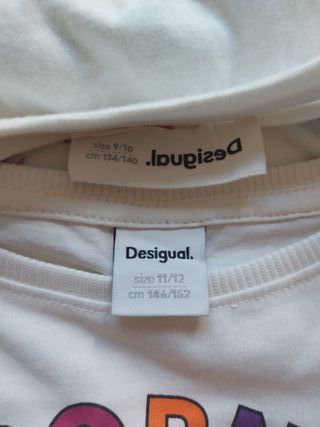 Lote 2 Camisetas Desigual Talla 10/12