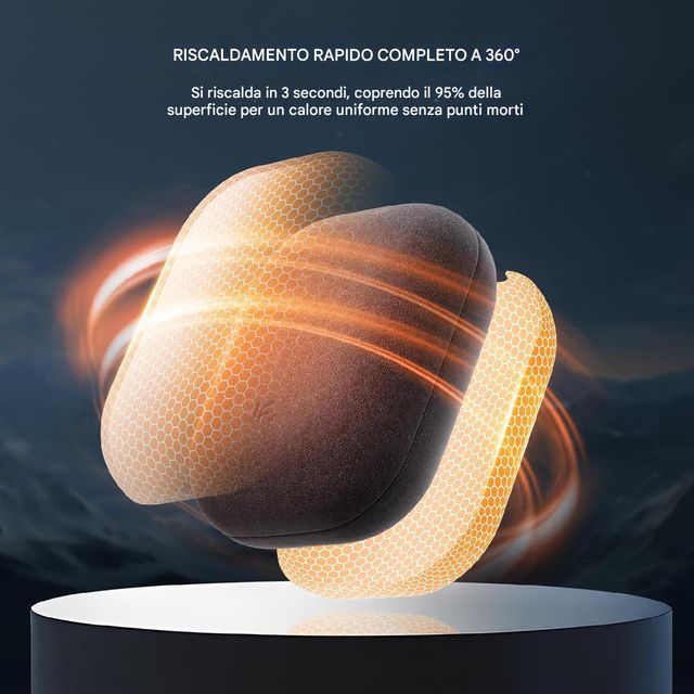 Scaldamani mini vellutato 4000mAh ricaricab tascab